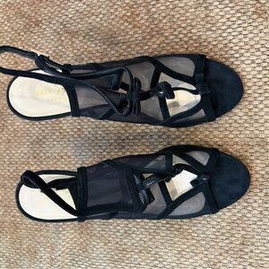 Kate Spade black bow Sandals